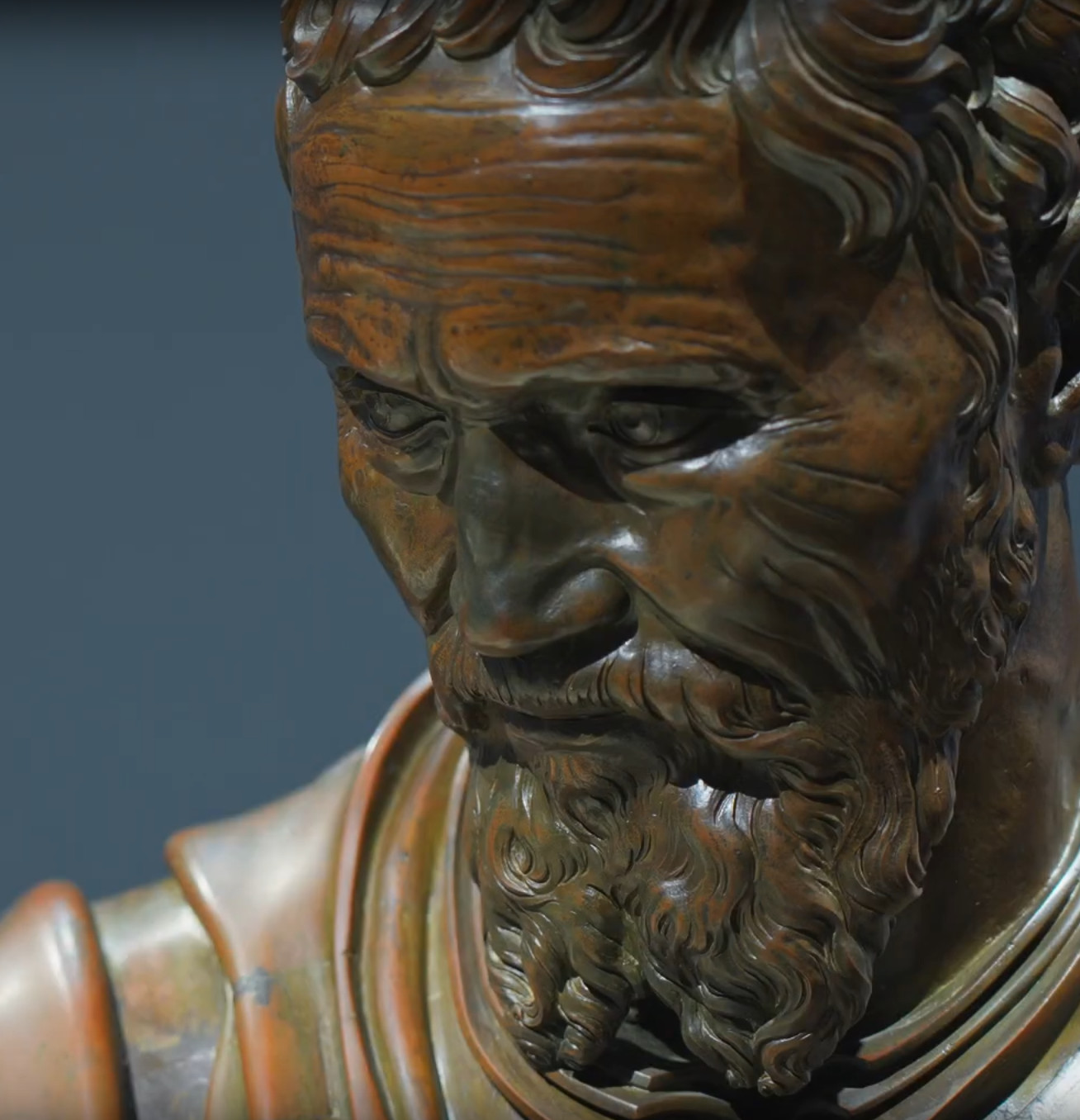 The Bronze Effigy of Michelangelo by Daniele da Volterra